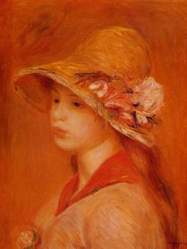 Pierre Auguste Renoir : Portrait of a Young Girl II